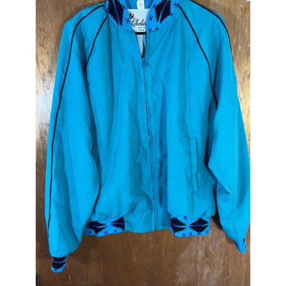 Vintage Western Aztec Lakeshire Bomber Jacket Large L USA - Picture 3 of 7